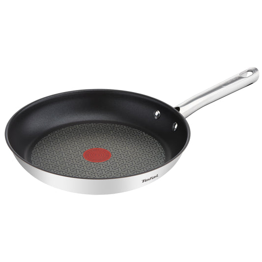 Tefal Duetto panna A70408 - 32 cm, drošs pretpiedeguma pārklājums, Thermo-Spot, nerūsējošā tērauda, indukcija.