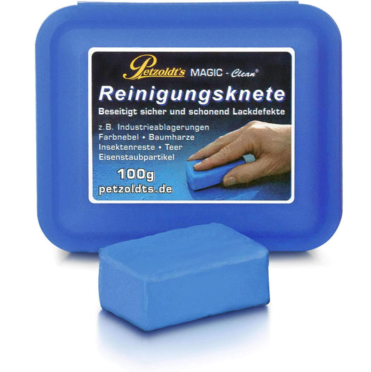 Auto māla attīrīšanas līdzeklis Petzoldt's Profi-Reinigungsknete Magic-Clean Blue 100 g, krāsas māls