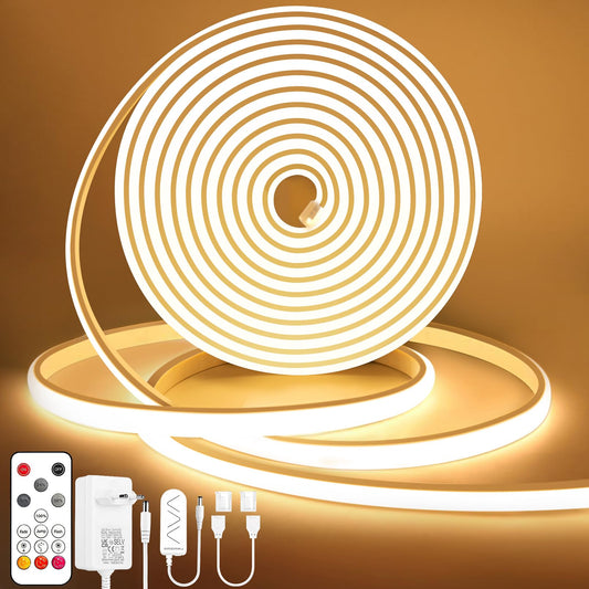 COB LED lente Lamomo, silti balta, dimmējama ar tālvadības pulti, 5m 24V