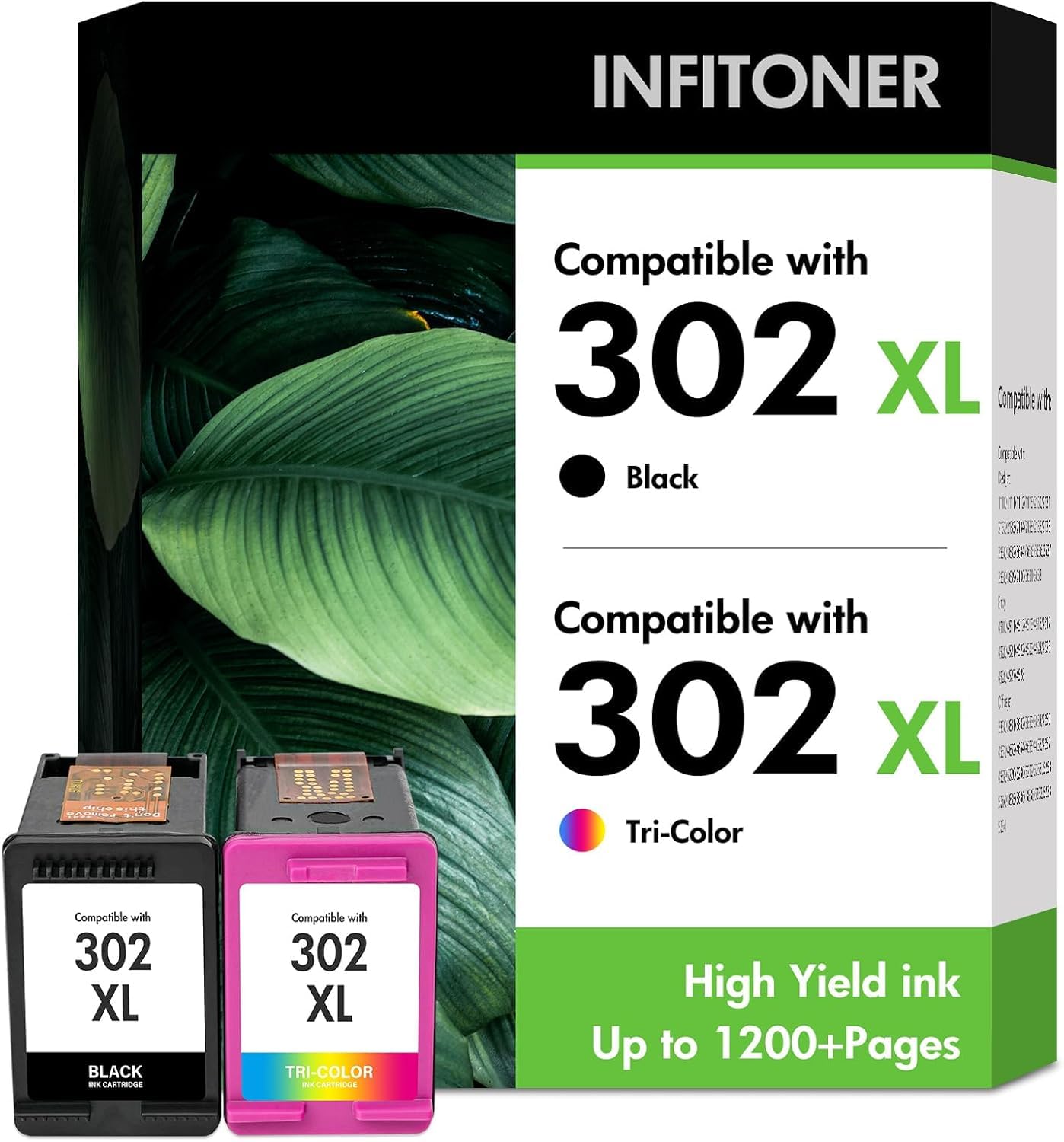 302 printera kasetnes melna un krāsaina XL 4525 4520, saderīgas ar HP 302XL
