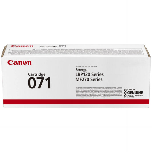Canon 071 Toner Cartridge - Original, Black, for i-SENSYS LBP122dw and MF272dw printers