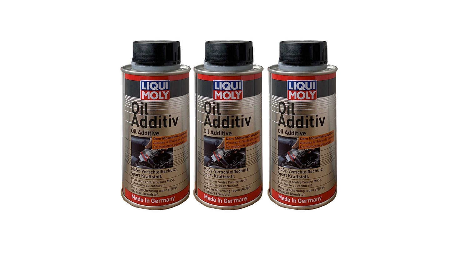 Motoreļļas piedeva Liqui Moly MoS2 1011, nodiluma aizsardzība 125 ml