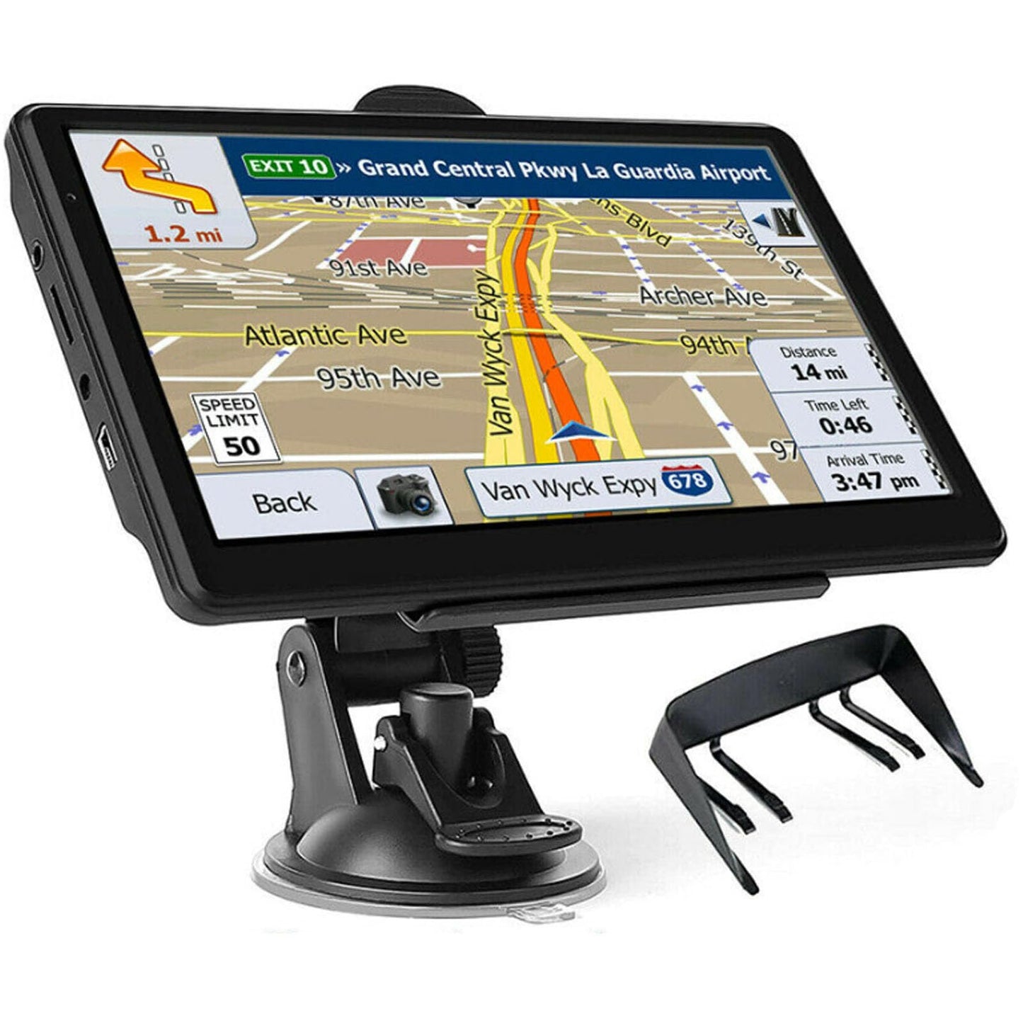 GPS navigācija 7 collas VBESTLiFE ar HD skārienekrānu, 8 GB ROM, 256 MB, uzlādējama, ar WiFi, automašīnām un kravas automašīnām