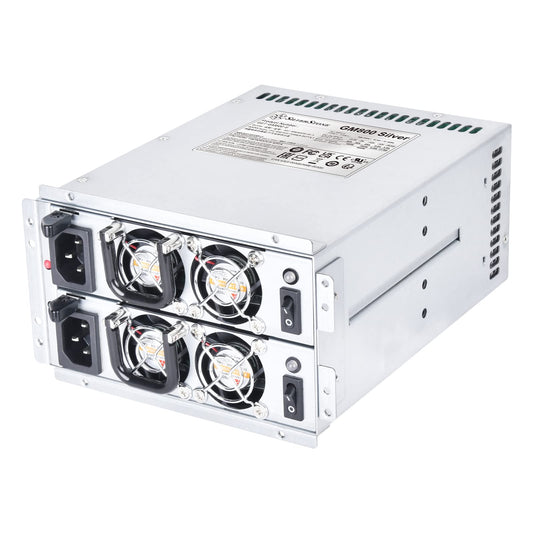 Silverstone SST-GM800S - Redundant mini power supply, Cybenetics Silver, 800W, efficient and reliable performance.