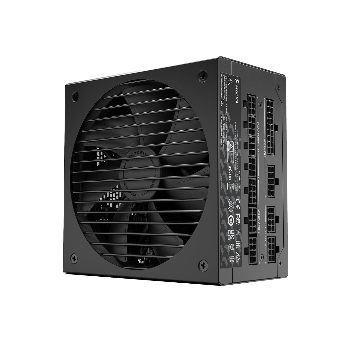 Fractal Design Ion Gold 750W - High-efficiency ATX power supply with modular cables and silent operation.