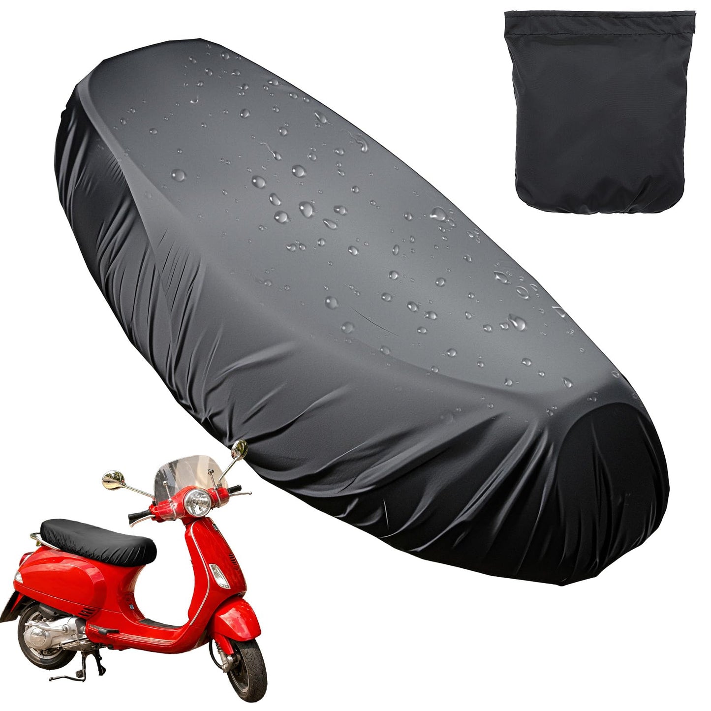 Motocikla sēdekļa pārvalks DOPENSPI universāls 85-92cm ūdensizturīgs, saules aizsardzība, ar gumiju, XL