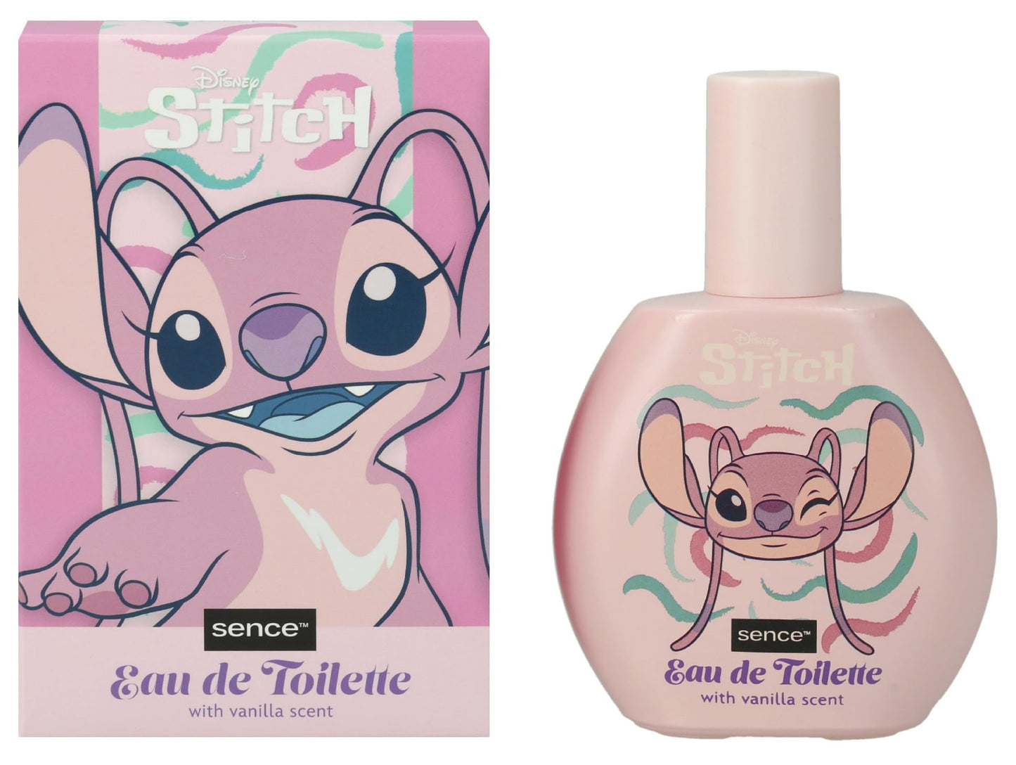 Bērnu smaržas Disney Stitch & Angel Vanille EDT, sievietēm, bērniem, pusaudžiem un meitenēm, Sence Vegan Beauty Eau de Toilette, 100ml
