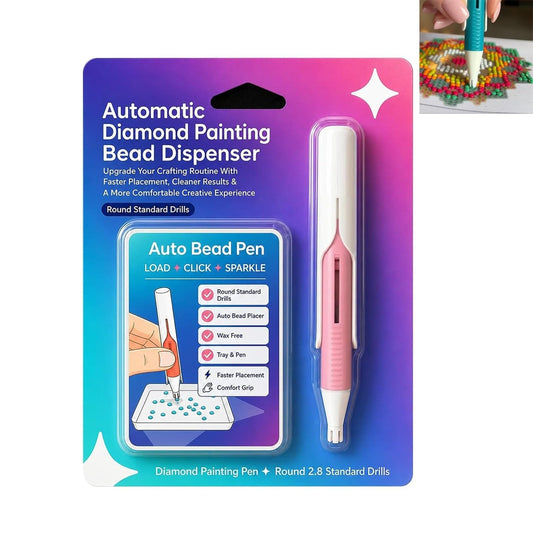 Automātisks dimanta mozaīkas pērlīšu dozators, automātiskais Diamond Painting pen, bezvaska dimanta mozaīkas pildspalva, dimanta mākslas rīks DIY mākslai iesācējiem un pieaugušajiem