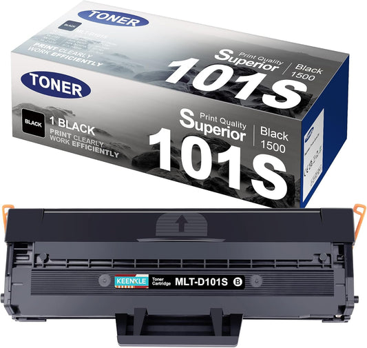Samsung MLT-D101S Toner - Compatible black toner for ML-2160, ML-2165, SCX-3405 series printers.