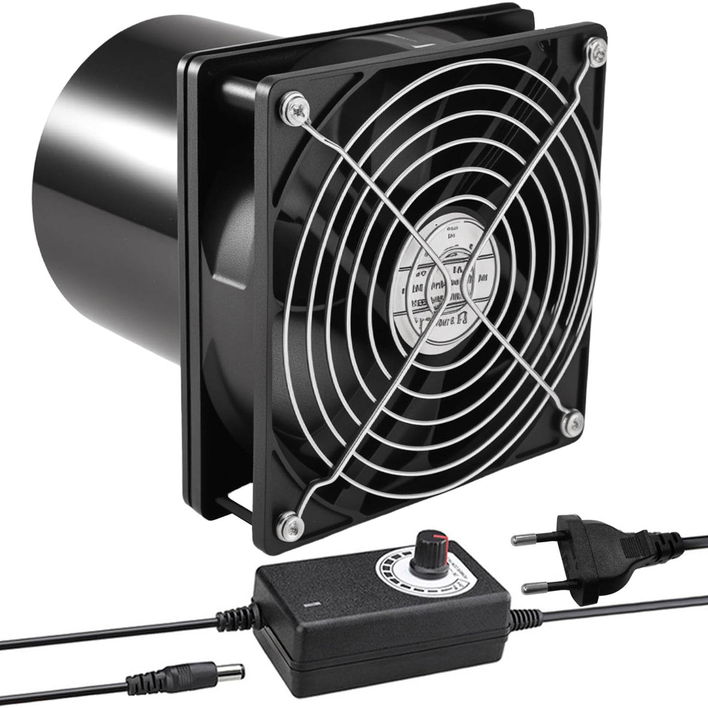 100mm kanāla ventilators Joycabin ar ātruma regulatoru, karstumizturīgs izplūdes ventilators virtuvei, tualetei, siltumnīcai, garāžai, gaisa cirkulācijai