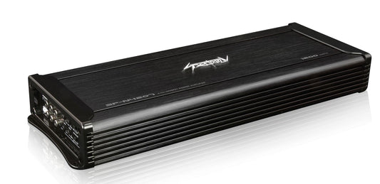 6. SPECTRON SP-N4207 4-kanālu pastiprinātājs 4 x 100 vati