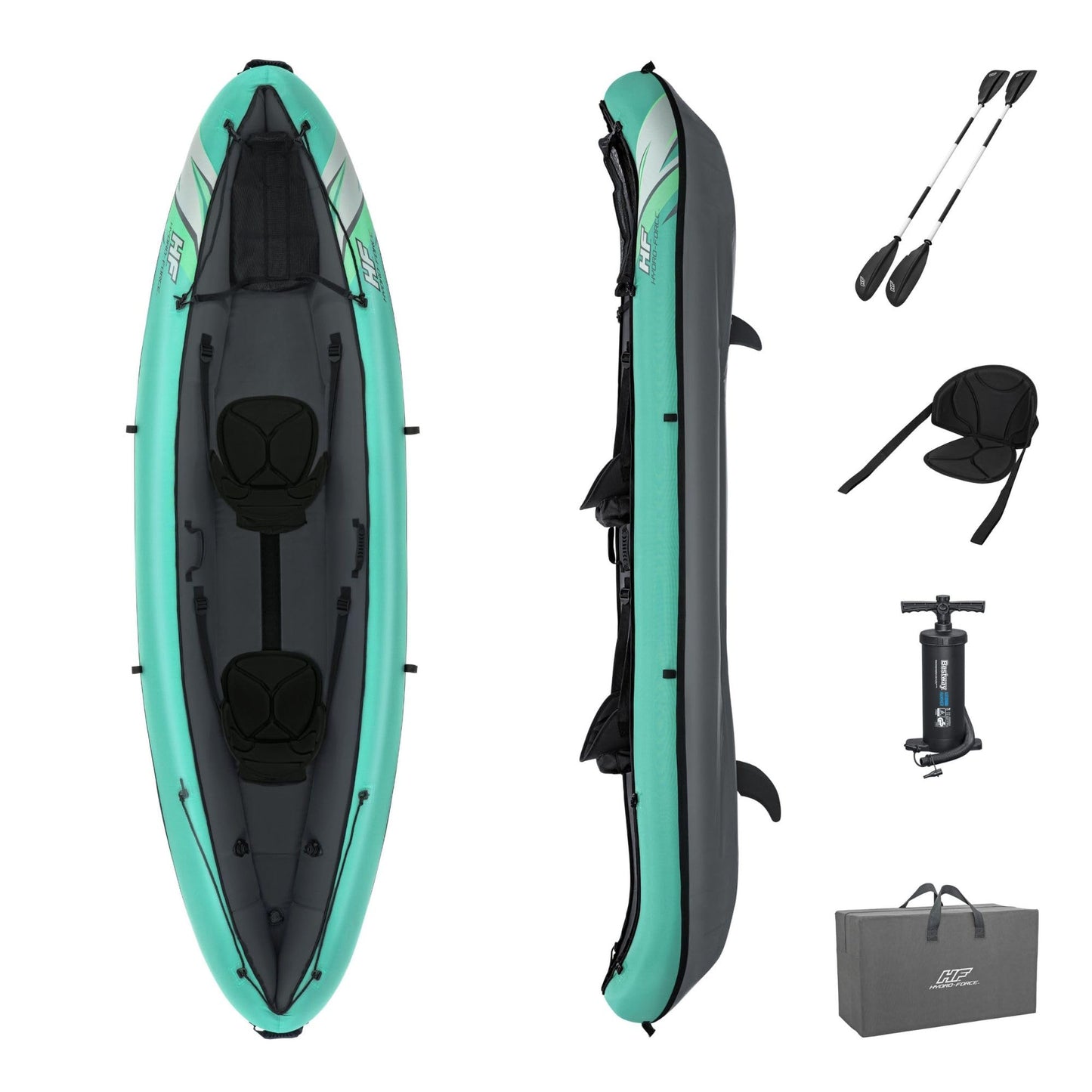 Bestway Hydro-Force piepūšamais kajaks Ventura Elite X2 330 x 86 x 48 cm