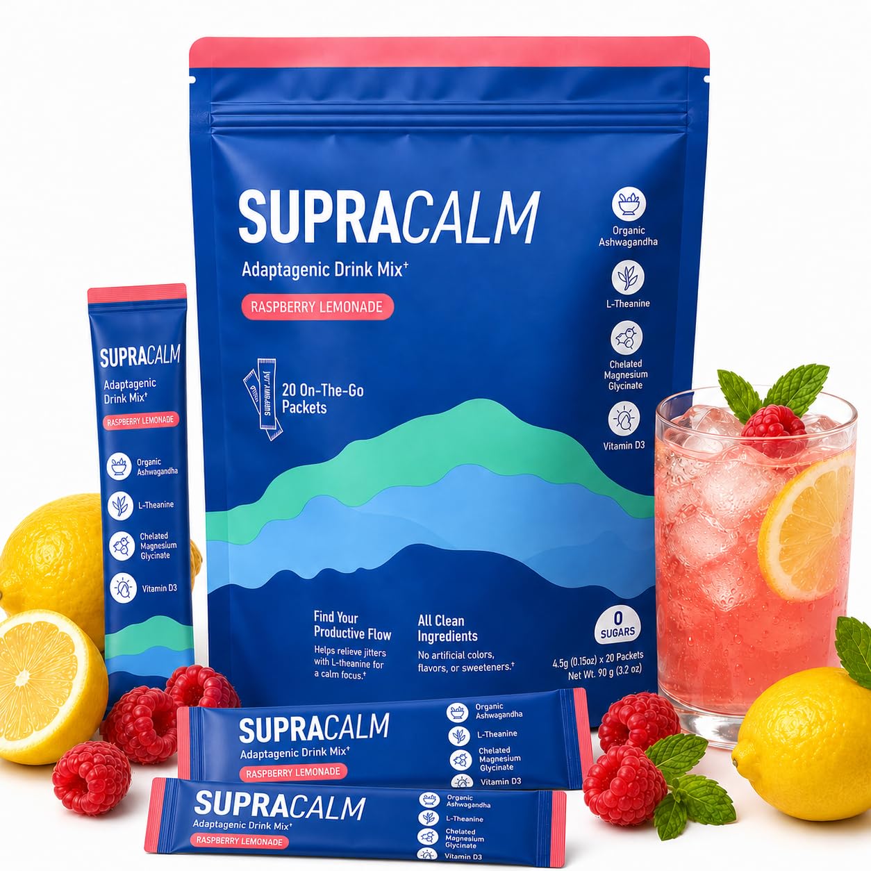 Cortisol Cocktail pulveris, 20 vienreizējie stiki, kortizola samazināšanai, līdzsvaram, svara kontrolei