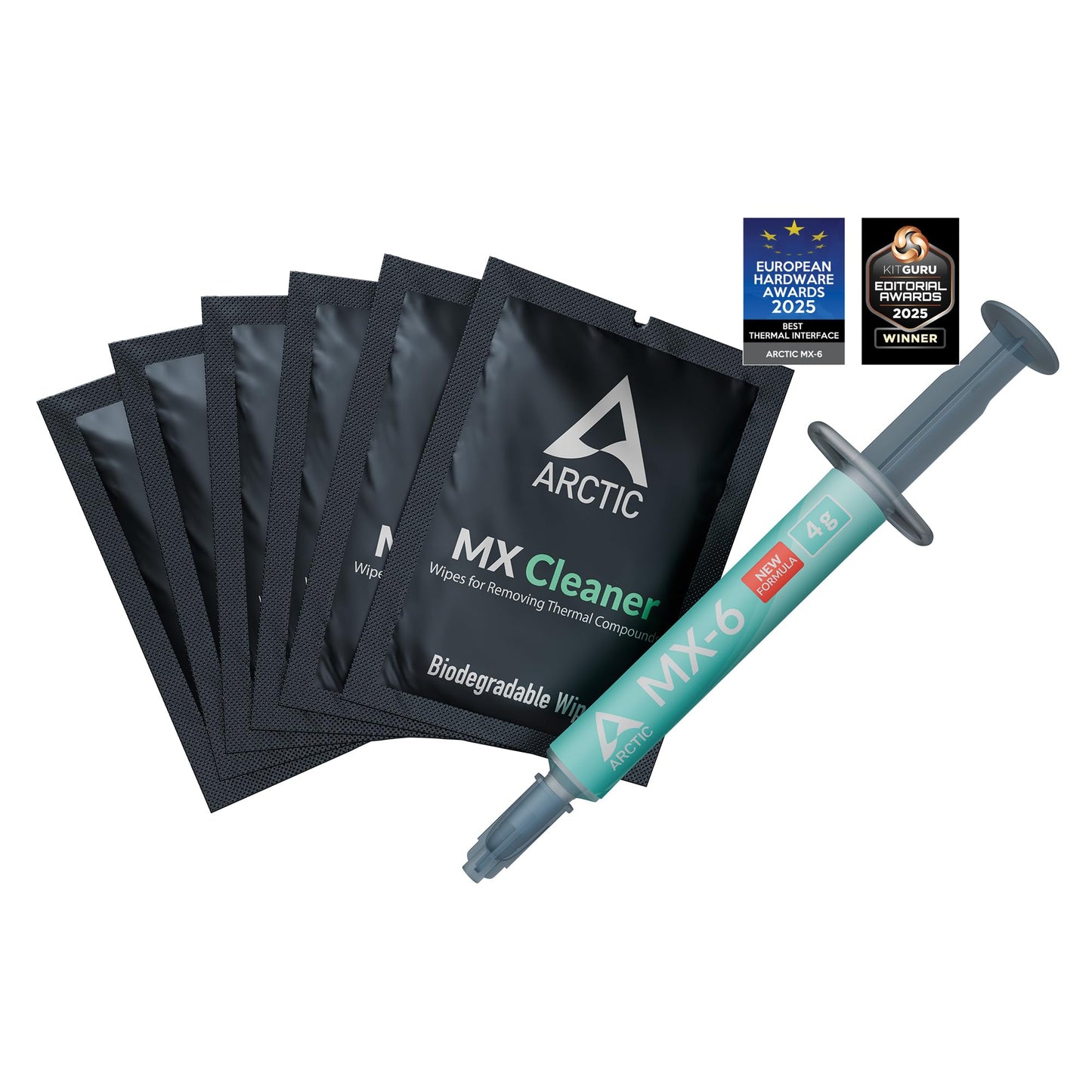 ARCTIC MX-6 termopasta (4 g, iekļauti 6 MX Cleaner) - Ultimate Performance