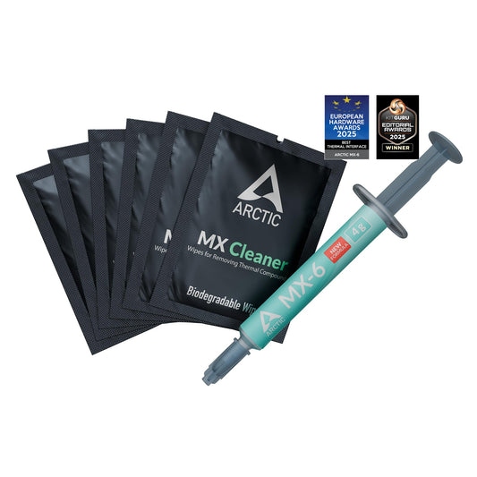 ARCTIC MX-6 termopasta (4 g, iekļauti 6 MX Cleaner) - Ultimate Performance