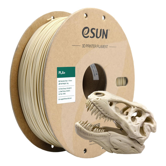 eSUN PLA+ filament 1.75mm, kaulu balts, 1KG