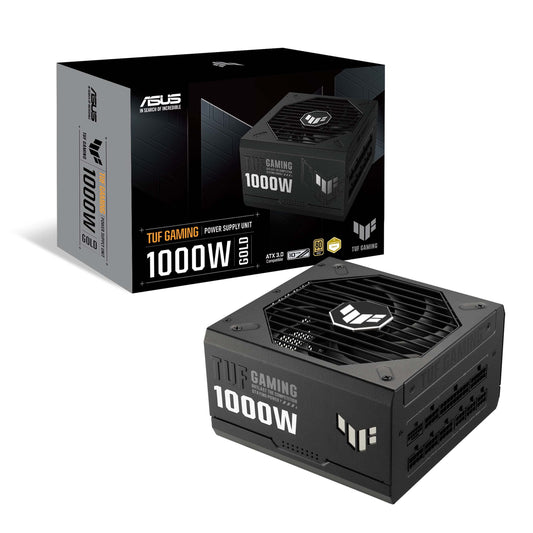 ASUS TUF Gaming 1000W Gold - Fully modular, ATX 3.0 compatible, Axial-tech fan, dual ball bearing, PCB coating.
