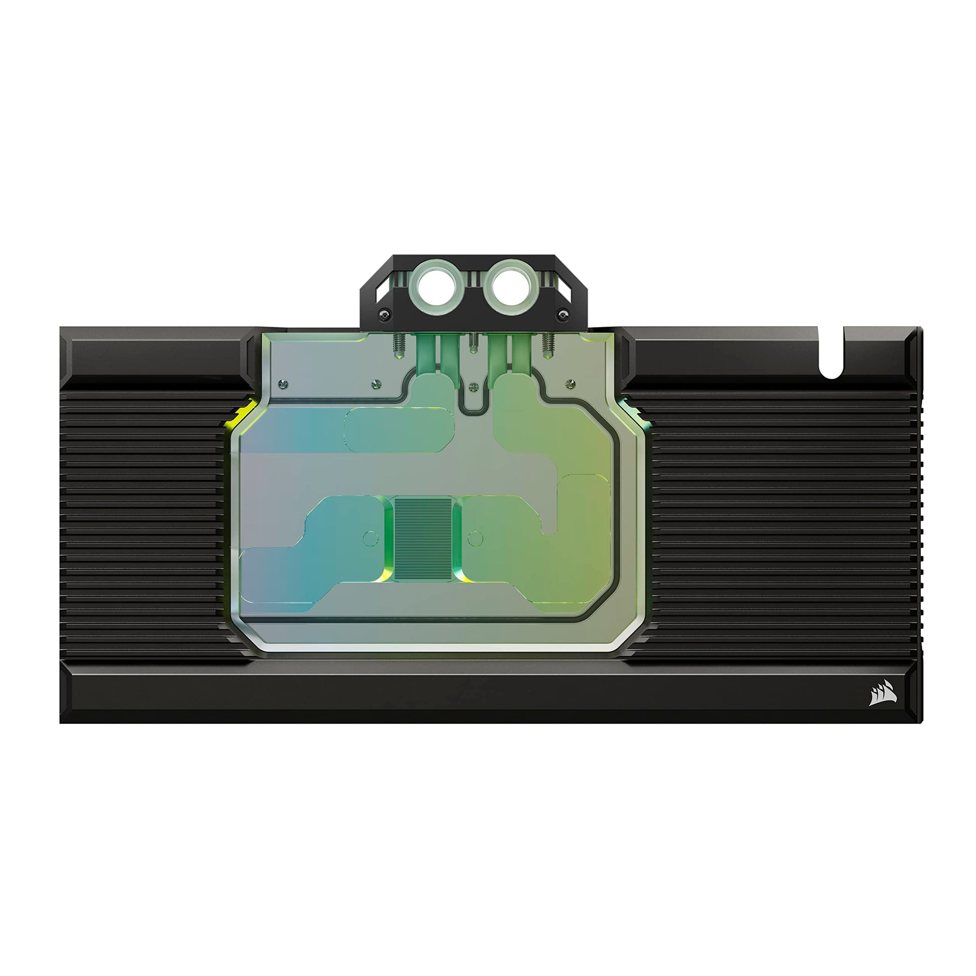 Corsair Hydro X XG7 RGB 4080 GPU ūdens bloks - Niķelēts varš, aizmugurējā plāksne, 5V ARGB kabelis, melns.