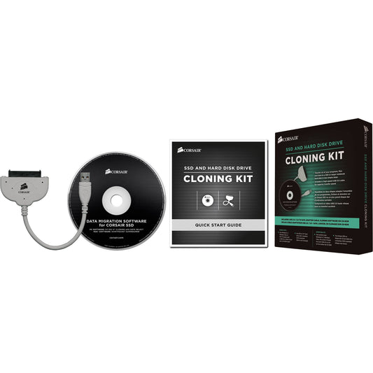 Corsair CSSD-UPGRADEKIT - SSD and HDD cloning kit with software and USB cable, gray color.