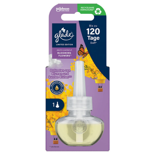 Elektriskais gaisa atsvaidzinātājs Glade Scented Oil uzpilde, Blooming Flowers, 1 gab. (1 x 20 ml)