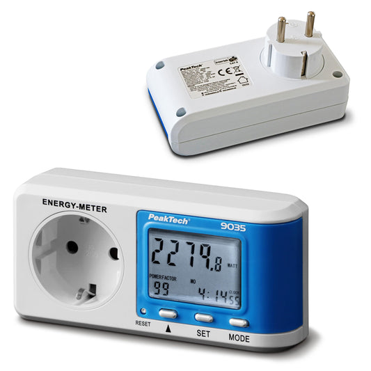PeakTech 9035 enerģijas izmaksu mērītājs, strāvas mērītājs, patēriņa mērītājs