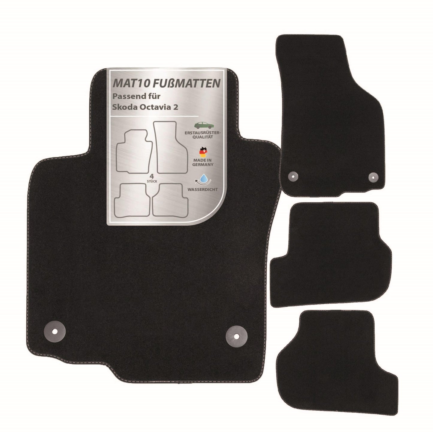 MDM SP-476 Paklāji Velūrs Automašīnu paklājs piemērots Chevrolet Cruze 05.2009>2011 / Cruze 08.2011> / Kombi 2012>, melns