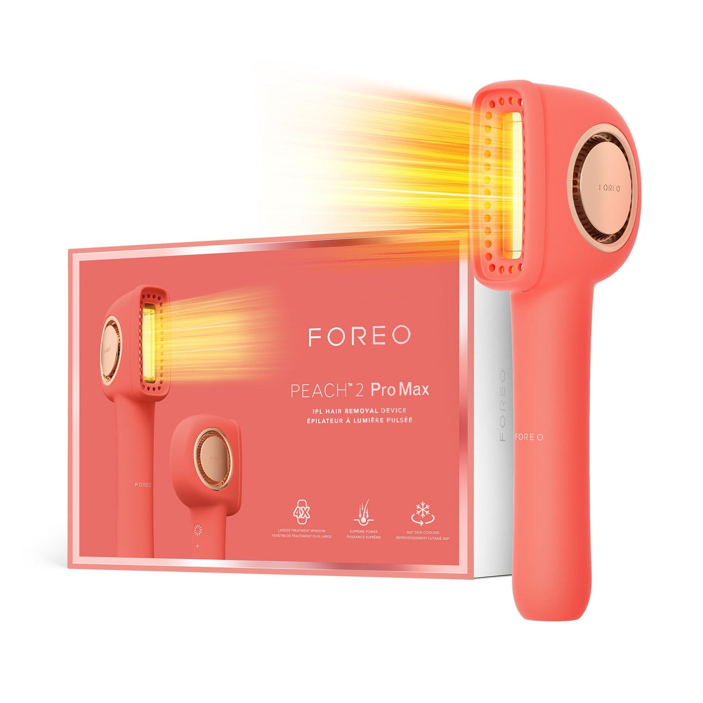 IPL epilators FOREO PEACH 2 Pro Max – matu noņemšanas ierīce skaistumam un kopšanai