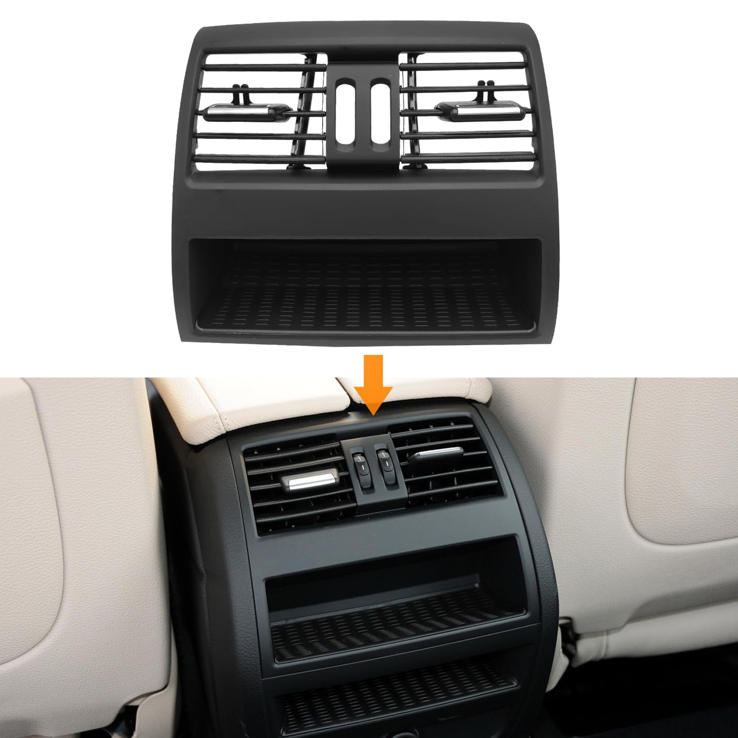 Altsbaos saderīga ar BMW 5er F10 F11 aizmugurējo ventilācijas resti 2010-2016