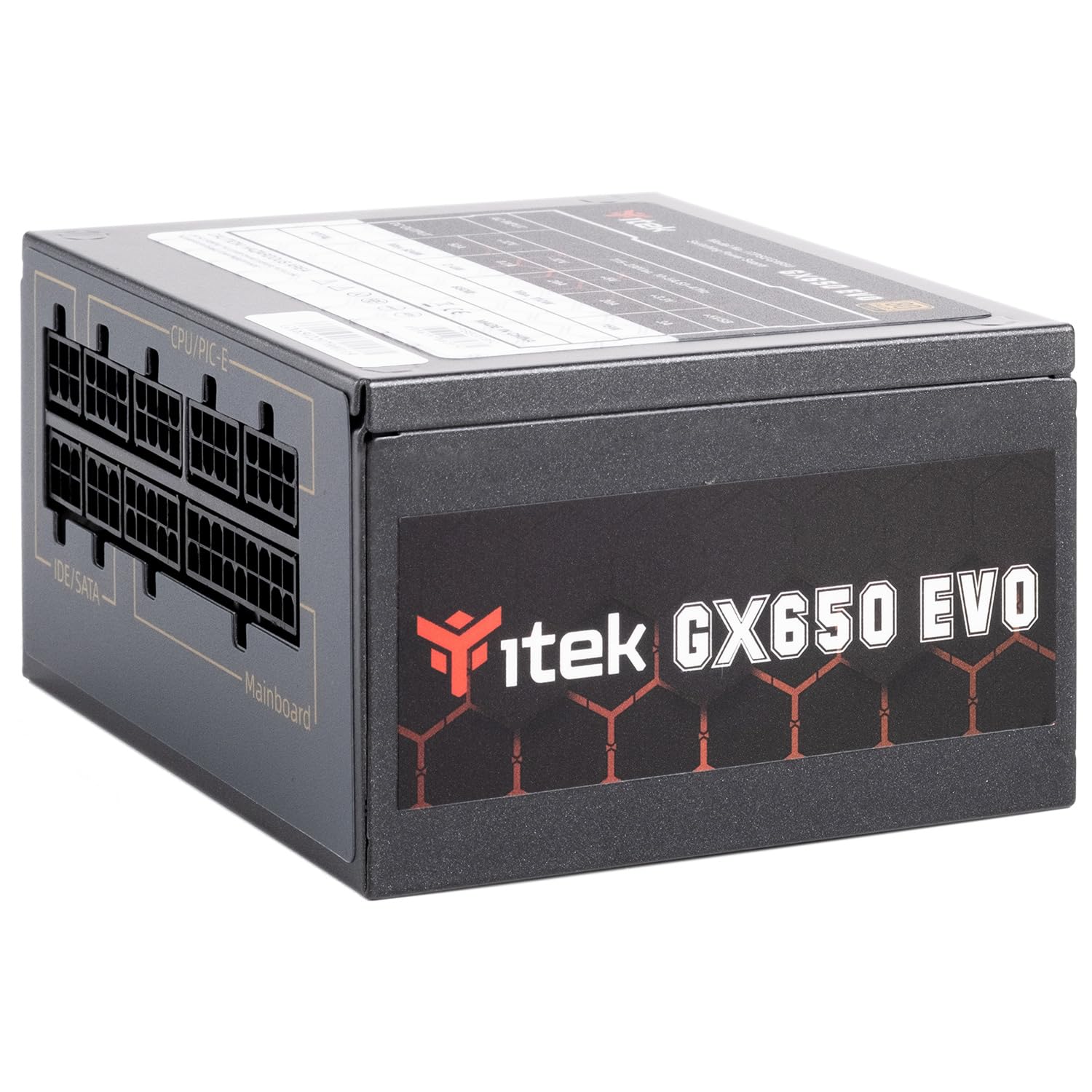Itek GX650 EVO - SFX 650W, 80Plus Gold, FDB 92mm fan, Japanese capacitors, modular design