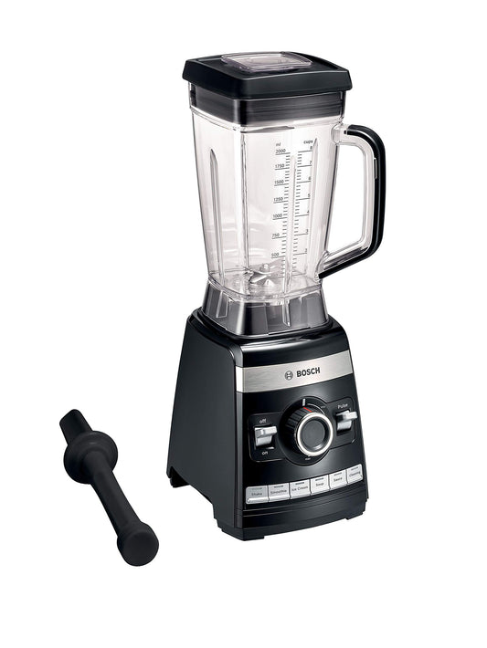 Bosch VitaBoost MMBH6P6B - 6-speed stainless steel blade, 2.5L Tritan bowl, 6 programs, BPA-free, easy to clean, 1600W.