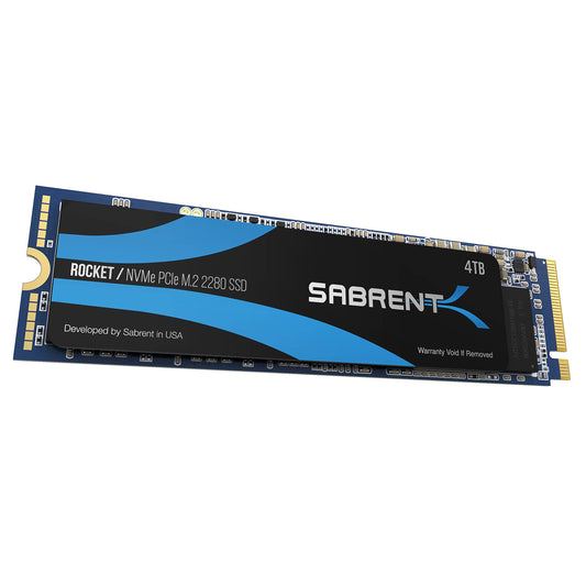 Sabrent M.2 NVMe SSD 4TB - 3450 MB/s lasīšana, PCIe 3.0 X4, augstas veiktspējas, saderīgs ar datoriem un klēpjdatoriem