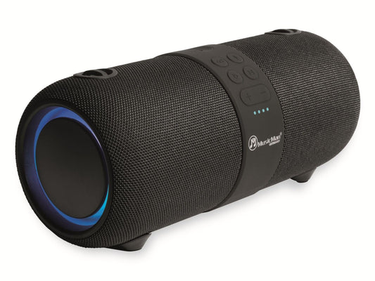 MusicMan Sound Blaster BT-X56 - Bluetooth V4.2, stereoskaļruņi, skaņa, TWS funkcija, FM radio, mikrofons, plecu siksna, ballīte, USB, AUX IN, mobilā skaņas stacija, LED apgaismojums.