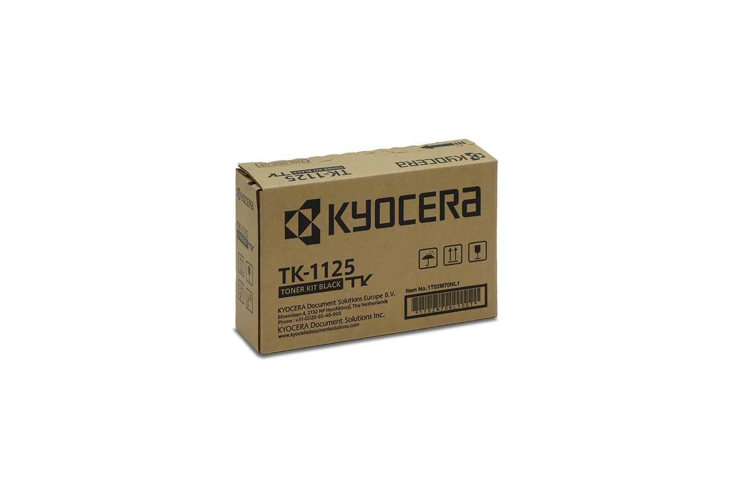 Kyocera TK-1125 toner - Black, compatible with FS-1061DN, FS-1325MFP, yields up to 2100 pages.