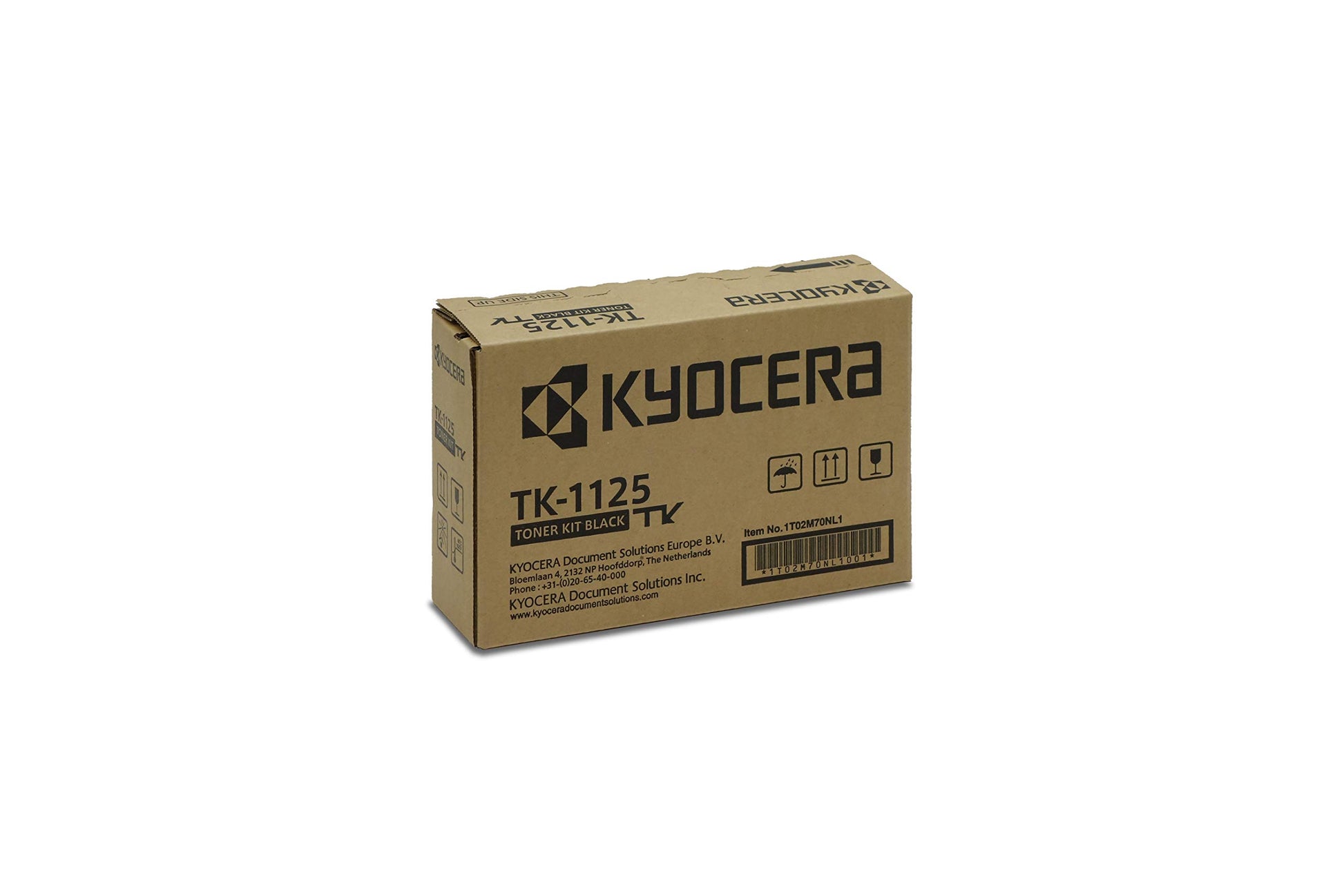 Kyocera TK-1125 toner - Black, compatible with FS-1061DN, FS-1325MFP, yields up to 2100 pages.