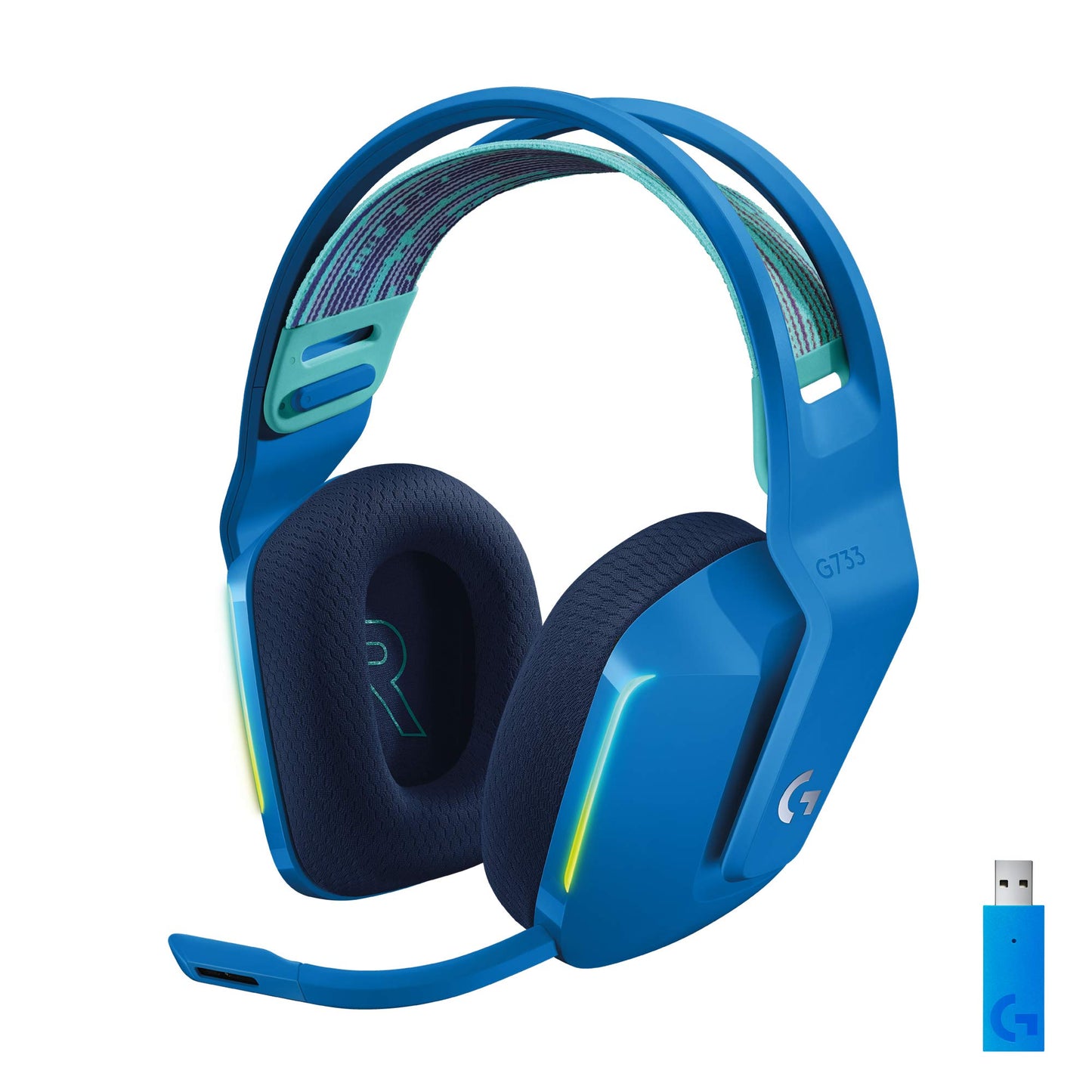 Logitech G G733 bezvadu gaminga austiņas ar galvas stīpu