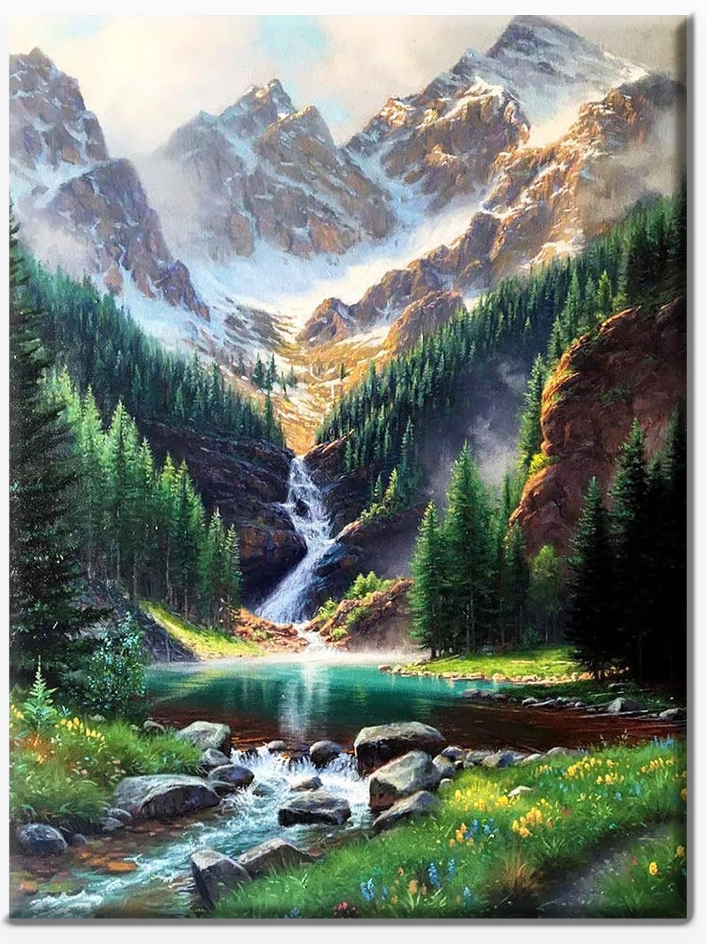 Dimanta gleznošanas komplekts pieaugušajiem, 5D Diamond Painting, DIY mozaīkas veidošanas komplekts, 30 x 40cm, ainavisks sienas dekors