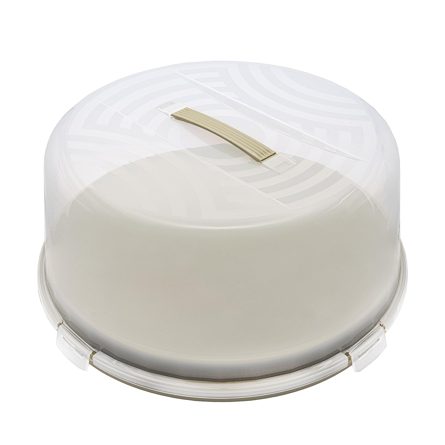 Kūkas trauks BranQ Home essential Joy ar augstu vāku un ērtu rokturi, PP plastmasa, BPA nesatur, salvijas krāsa/caurspīdīgs, 334x156 mm