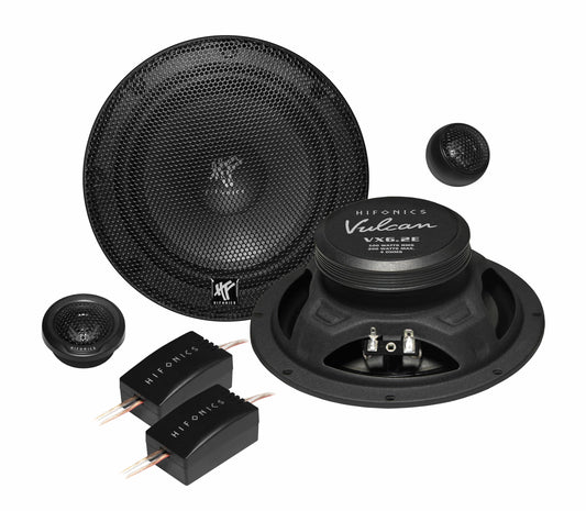 Hifonics VX6.2E - 16,5cm (6.5") - 2-joslu komponentu skaļruņu sistēma | 1 pāris | iebūvējamie skaļruņi Car-HiFi cienītājiem
