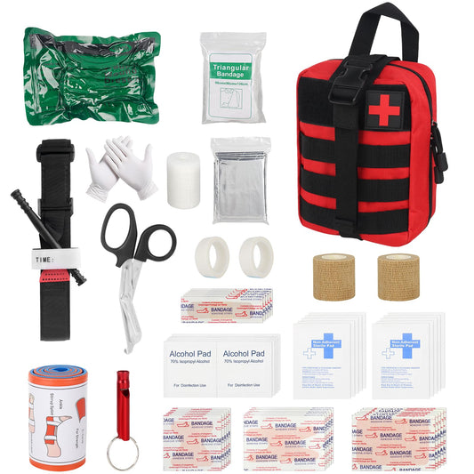 Pirmās palīdzības komplekts DAJASD, 54 daļas, medicīnas taktiskā soma, traumu pirmās palīdzības komplekts, militāra pirmās palīdzības soma, medicīnas soma kempingam, medībām, pārgājieniem, mājai, auto un piedzīvojumiem