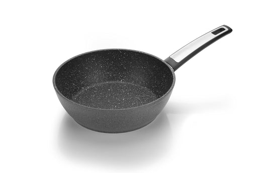 Tescoma I-Premium Stone frying pan - 24 cm, stainless steel, black, non-stick surface, durable and easy to clean.