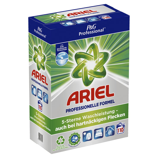 Ariel Professional universālais pulverveida veļas mazgāšanas līdzeklis, 110 mazgāšanas reizes, 7.15kg