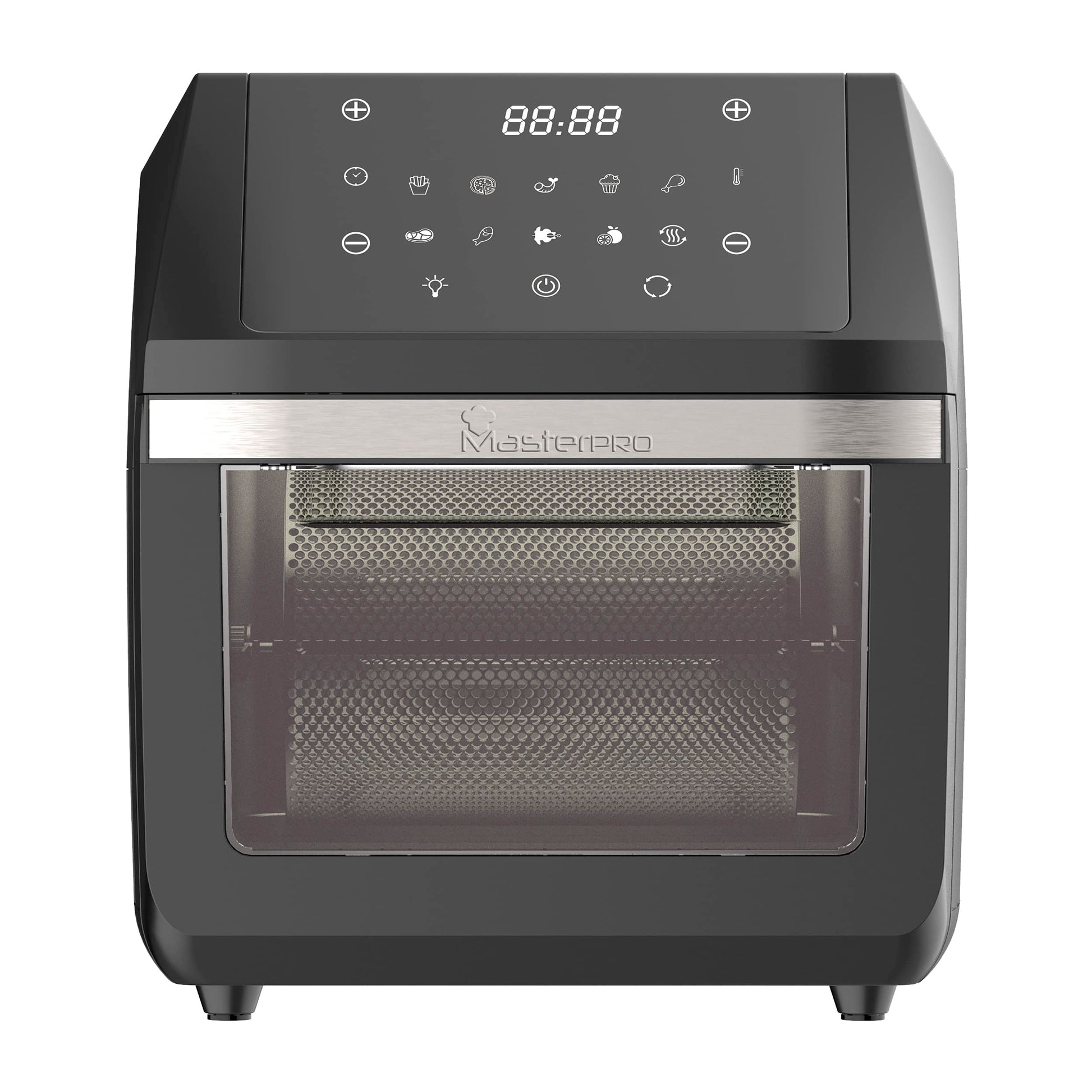 MasterPRO ROCKET 1100 - PFAS-free 11L air fryer and mini oven, 1800W, CERATECH coating, 10 programs, temperature control.