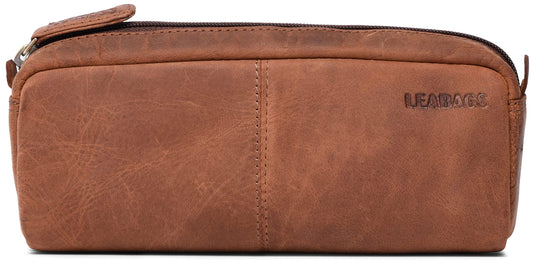 Ādas penālis LEABAGS no dabīgās ādas, liels, Nature Hellbraun