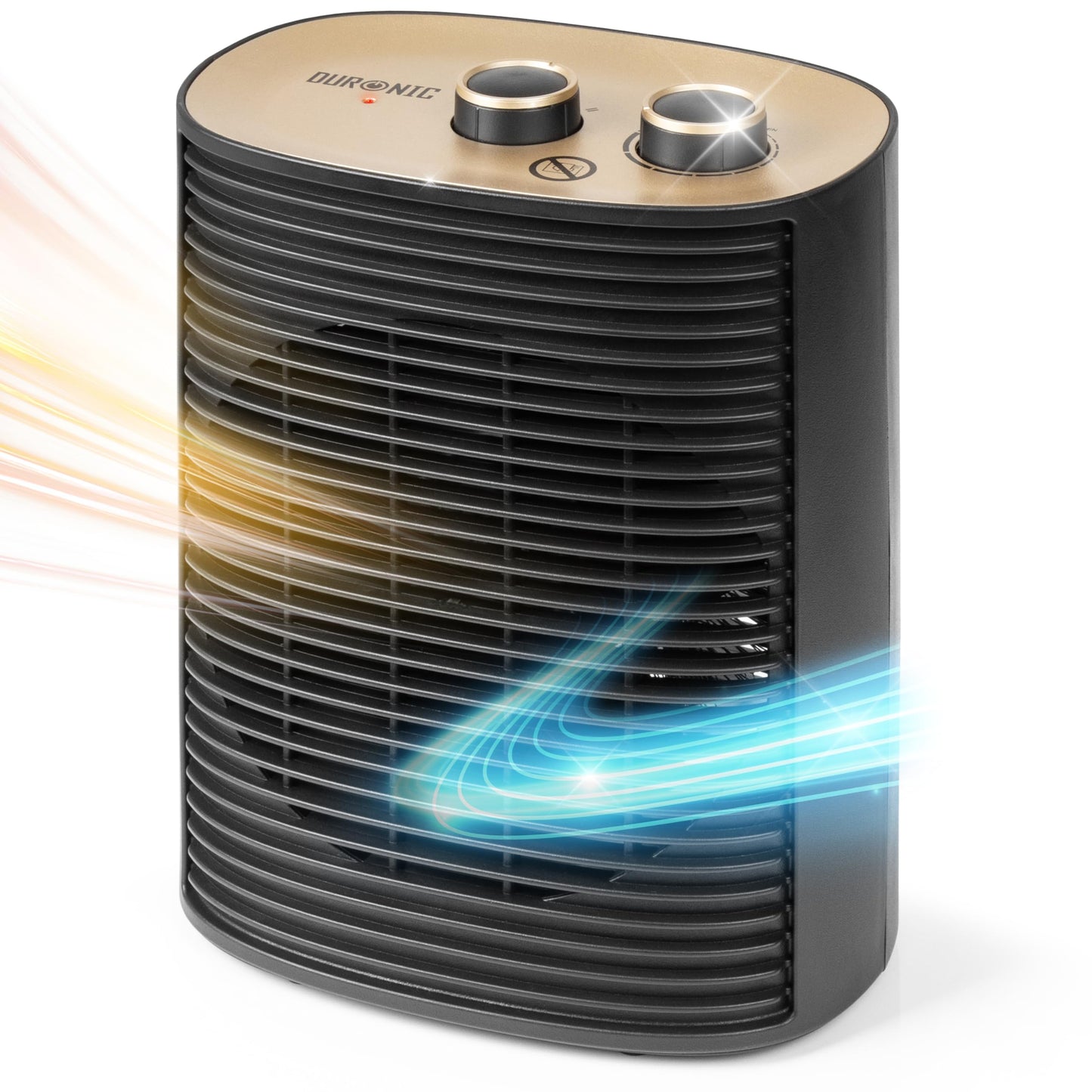 Ventilators Duronic HV32 BK, 2000 Watt, elektriskais sildītājs kontaktligzdai