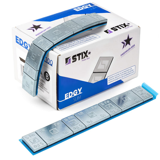 Līmējamie balansēšanas svari Stix alumīnija diskiem, cinks 60 g 5+10 g 100 gab. Edgy Slim