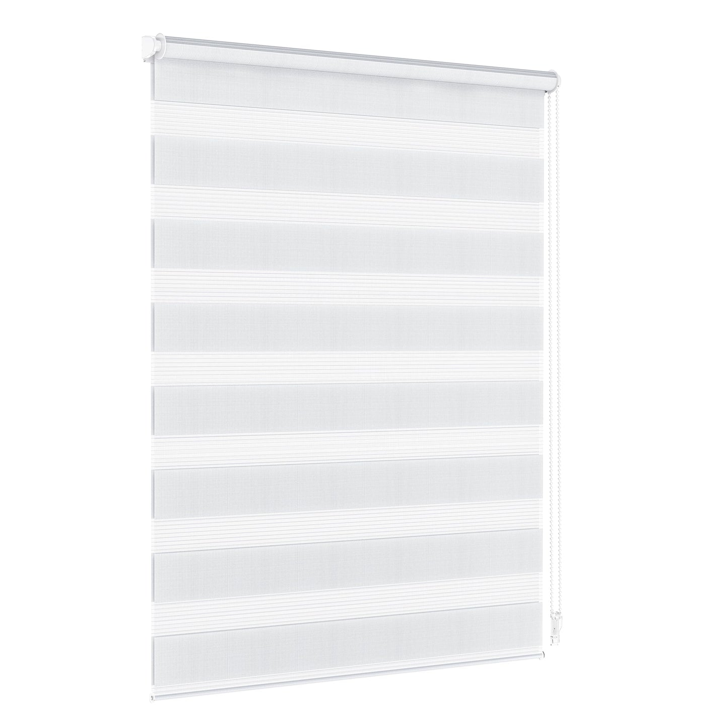 Duo rullo žalūzijas Jalousiescout Klemmfix bez urbšanas un ar urbšanu, 80x210 cm, balta, loga rullo žalūzijas, gaismu caurlaidīgas, saules aizsardzības zebras žalūzijas logiem un durvīm