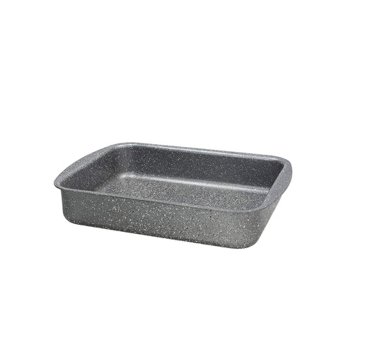 Tognana Mythos lasagna dish, 25 x 18 cm, aluminum, gray, durable and stylish for baking and serving.