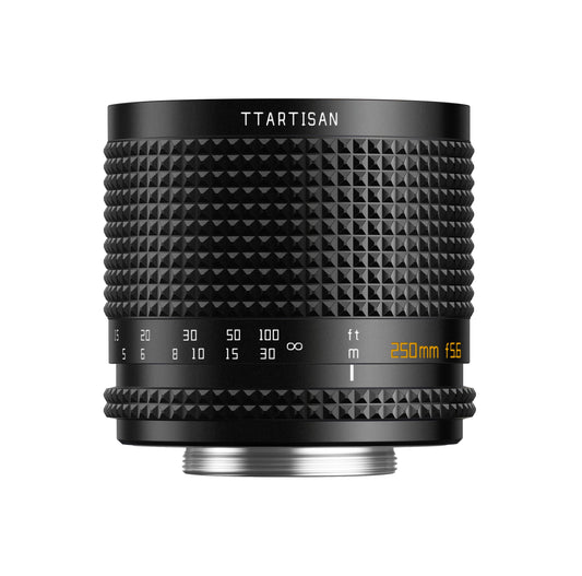 TTArtisan 250 mm F5.6 refleksu (Doughnut Bokeh) metāla korpuss, saderīgs ar M42 stiprinājumu, melns