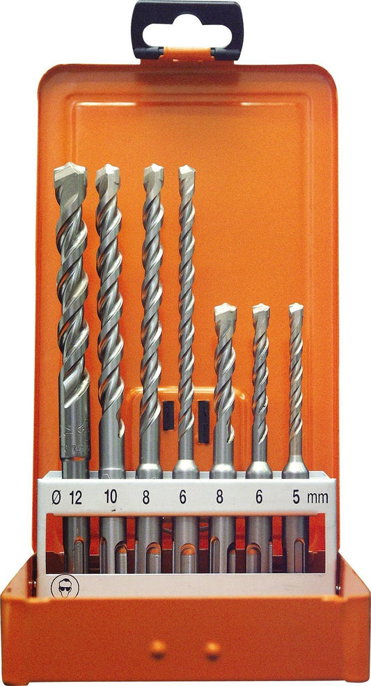 Urbis betonam Projahn 83300 Hammerbohrer Rocket 3 PLUS Set 7-tlg., SDS-Plus, 4 spirāļu, robustiem dībeļiem, precīzai sākurbšanai