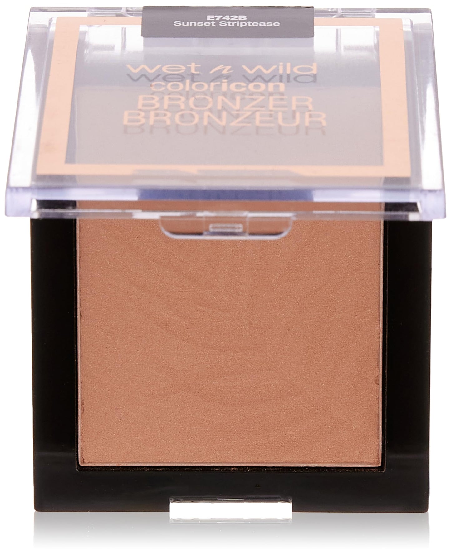 Bronzeris sejai Wet n Wild Color Icon, mīksts bronzeris ar gēlu bagātinātu ilgnoturīgu formulu, saules skūpstītam mirdzumam, vegānisks, Sunset Striptease